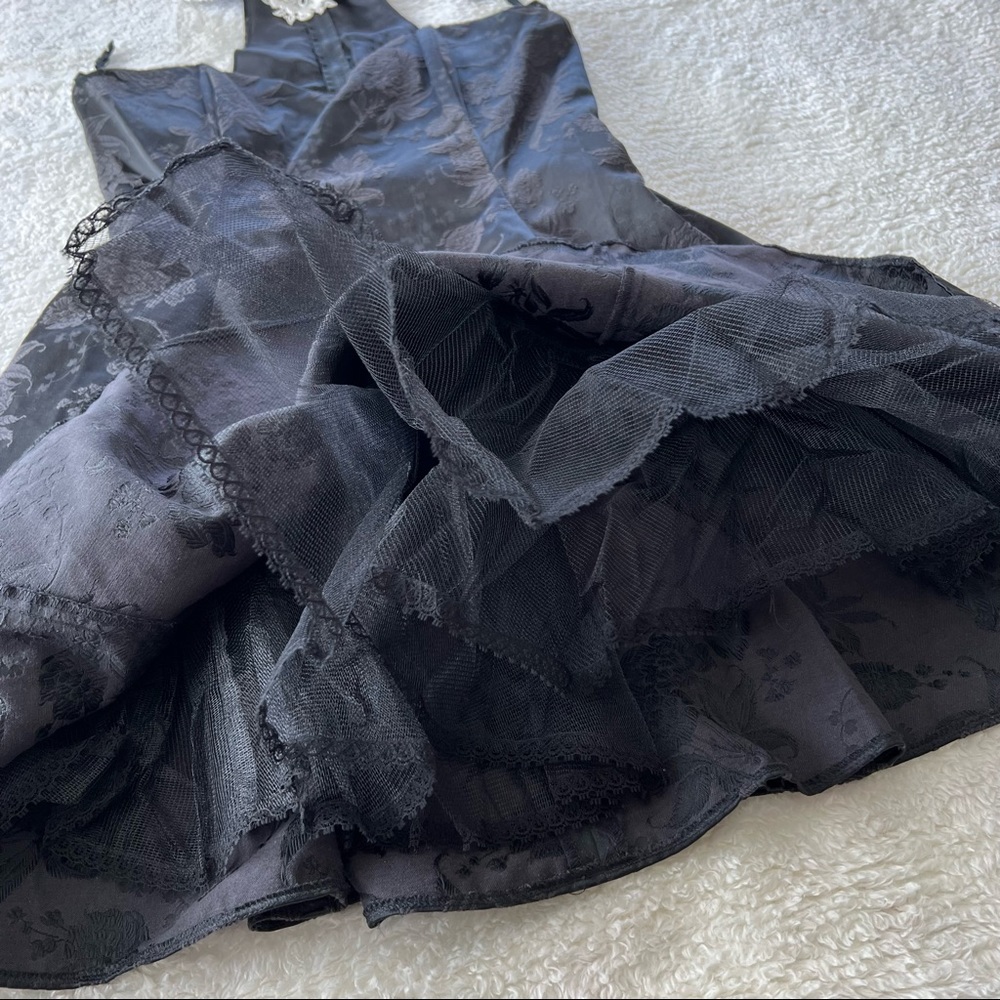 Vintage Gunne Sax Jessica McClintock Reverse Halter Party Dress - Picture 7 of 12